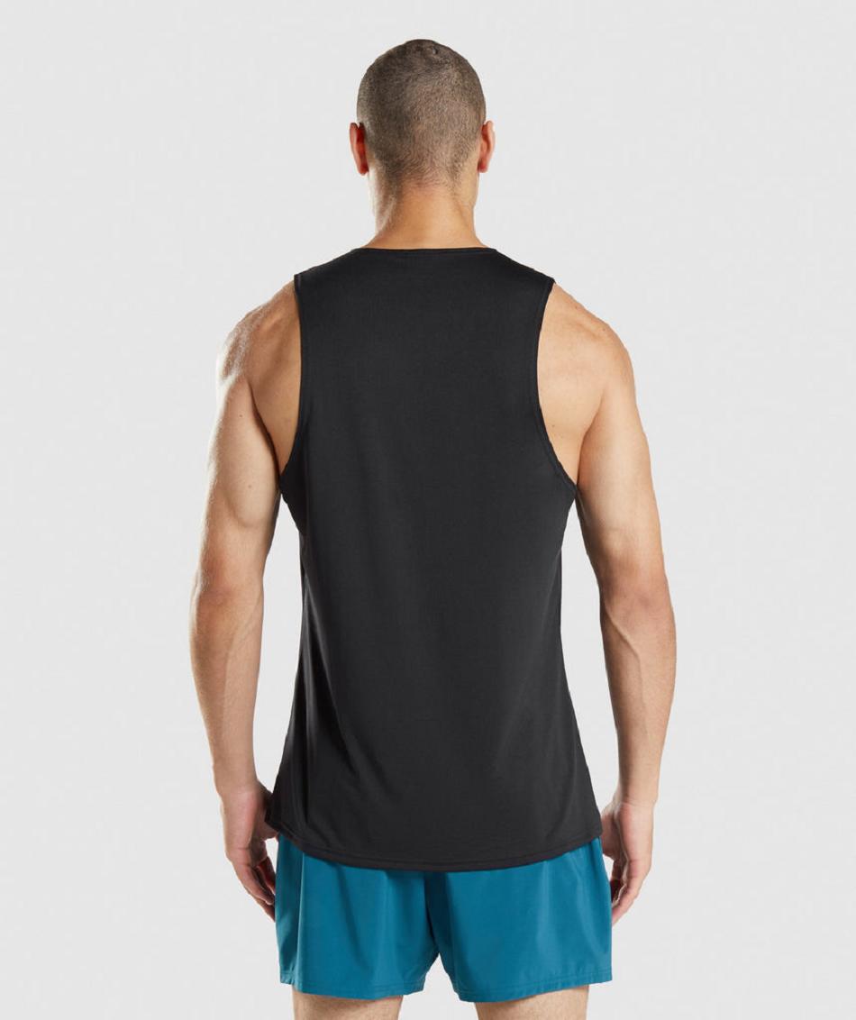 Camiseta Tirantes Gymshark Arrival Hombre Negras | CO 3152NWY